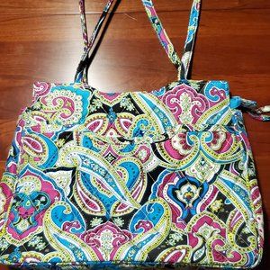 Vera Bradley Retired Limited Edition Silk Paisley Handbag